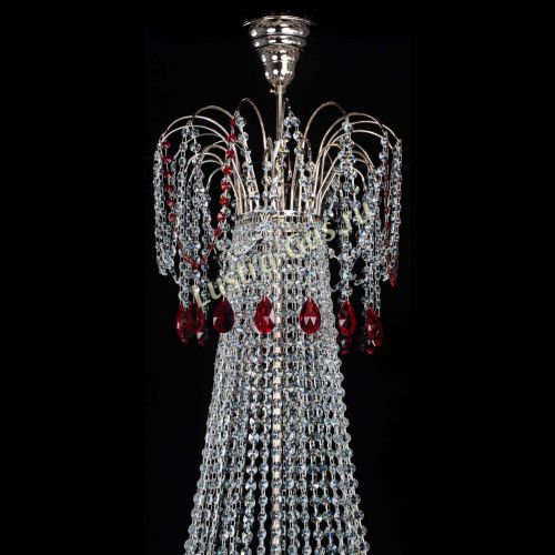 Люстра Елизавета Восток красная в Химках Гусь Хрустальный