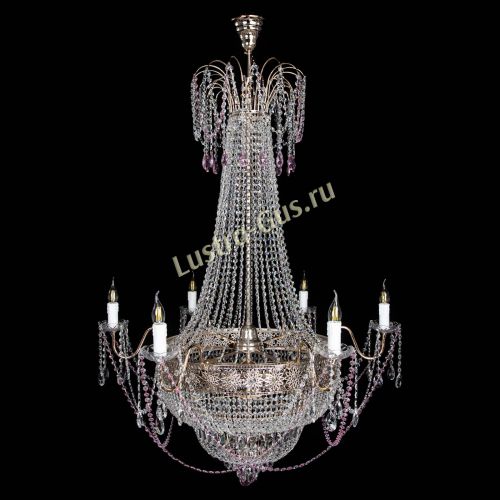 Люстра Елизавета Восток розовая в Химках Гусь Хрустальный