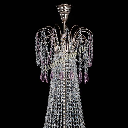 Люстра Елизавета Восток розовая в Химках Гусь Хрустальный