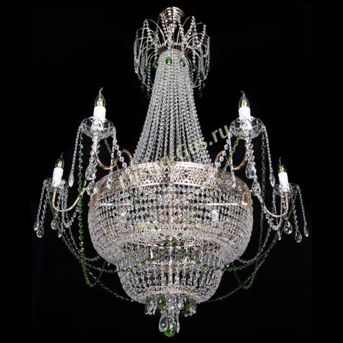 Люстра Елизавета Восток зеленая в Химках Гусь Хрустальный