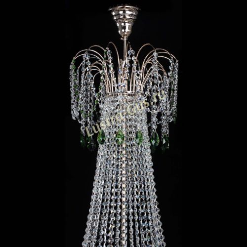 Люстра Елизавета Восток зеленая в Химках Гусь Хрустальный