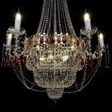 Люстра Елизавета красная в Химках