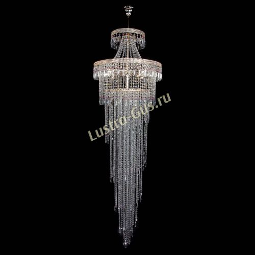Люстра Флоренция Водопад №8 розовая в Химках Гусь Хрустальный