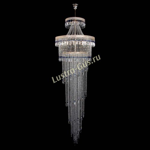 Люстра Флоренция Водопад №8 синяя в Химках Гусь Хрустальный