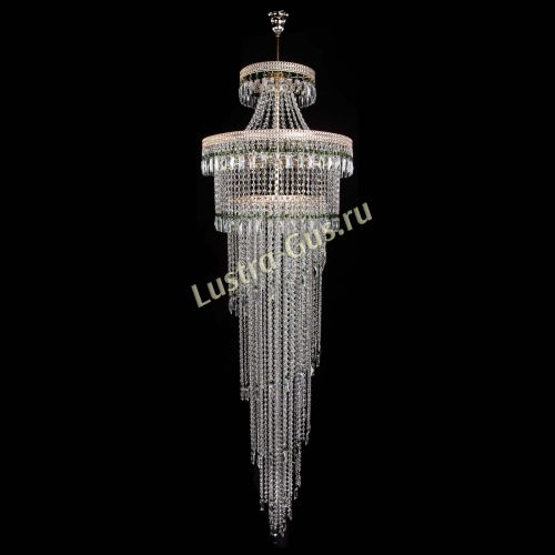 Люстра Флоренция Водопад №8 зеленая в Химках Гусь Хрустальный