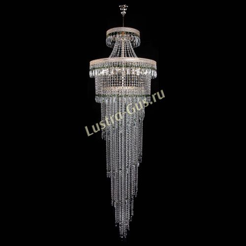 Люстра Флоренция Водопад №8 зеленая в Химках Гусь Хрустальный