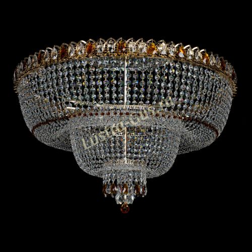Большая люстра Хрустальный Каскад Дворцовый чайный в Химках Гусь Хрустальный