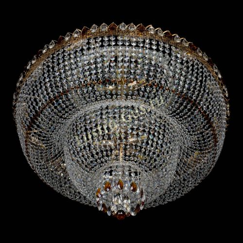 Большая люстра Хрустальный Каскад Дворцовый чайный в Химках Гусь Хрустальный