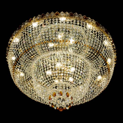 Большая люстра Хрустальный Каскад Дворцовый чайный в Химках Гусь Хрустальный