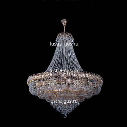 Люстра Хрустальное Кольцо пирамида с подвесом в Химках Гусь Хрустальный