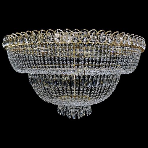 Люстра Хрустальный Каскад №13 2 яруса в Химках Гусь Хрустальный