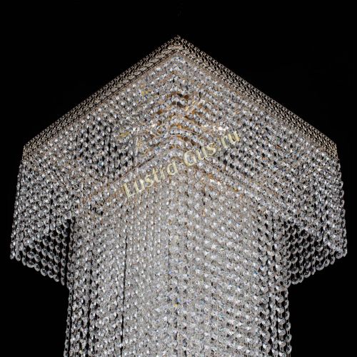 Люстра Колонна Квадрат Длинный в Химках Гусь Хрустальный