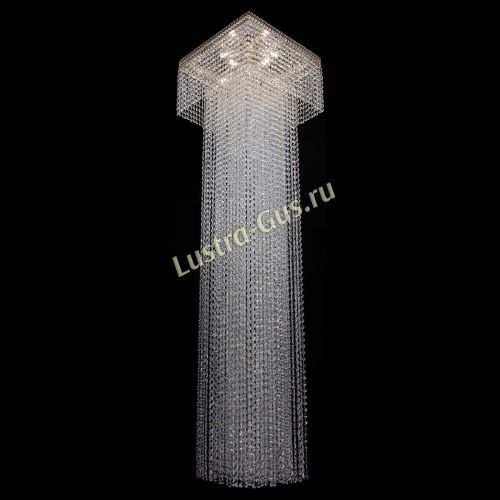 Люстра Колонна Квадрат Длинный в Химках Гусь Хрустальный