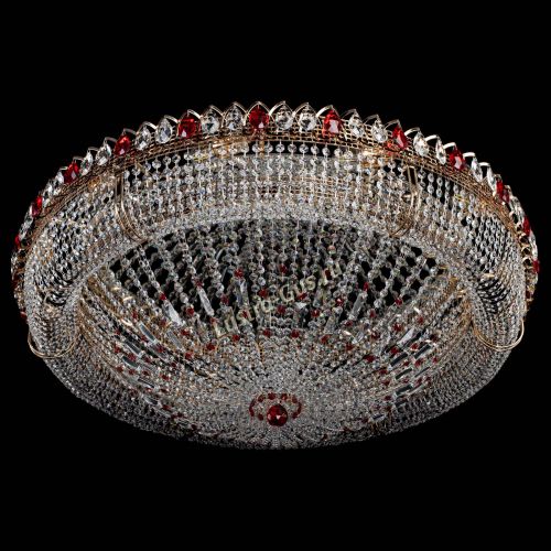 Люстра Кольцо Классика №12 красная в Химках Гусь Хрустальный