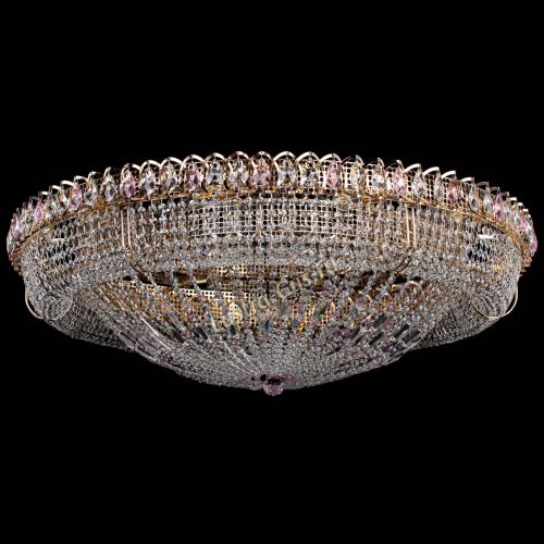 Люстра Кольцо Классика №12 розовая в Химках Гусь Хрустальный