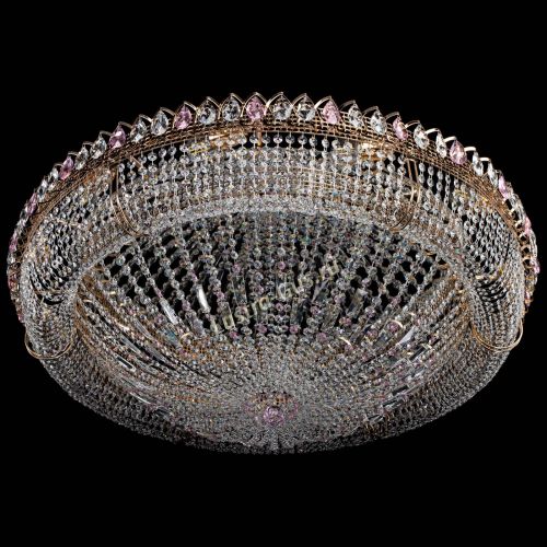 Люстра Кольцо Классика №12 розовая в Химках Гусь Хрустальный