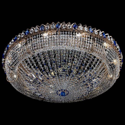 Люстра Кольцо Классика №12 синяя в Химках Гусь Хрустальный