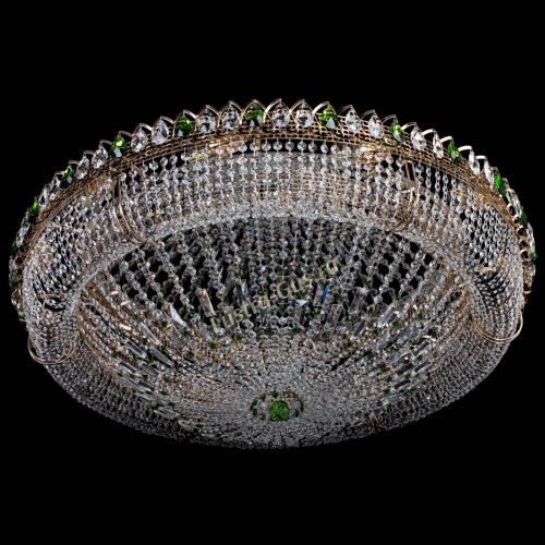 Люстра Кольцо Классика №12 зеленая в Химках Гусь Хрустальный