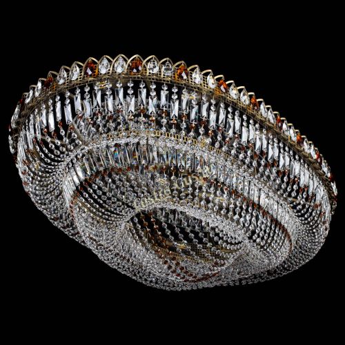 Люстра Кольцо Овал №17 под бронзу чайная в Химках Гусь Хрустальный