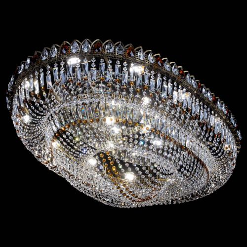 Люстра Кольцо Овал №17 под бронзу чайная в Химках Гусь Хрустальный