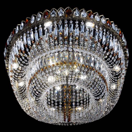 Люстра Кольцо Овал №17 под бронзу чайная в Химках Гусь Хрустальный