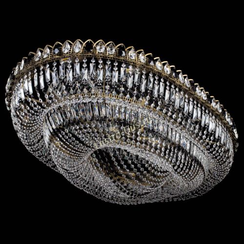 Люстра Кольцо Овал №17 под бронзу черная в Химках Гусь Хрустальный