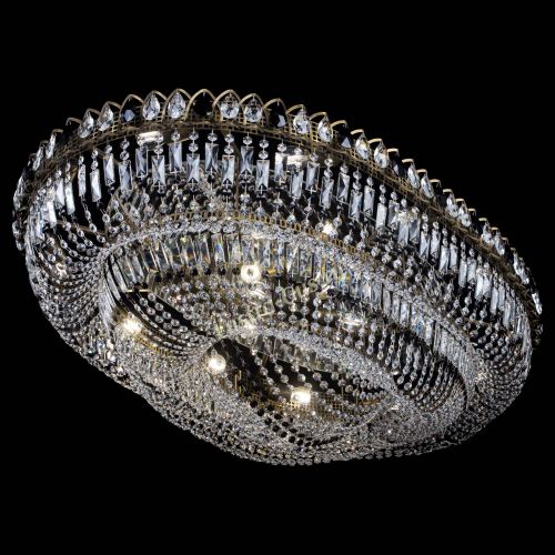 Люстра Кольцо Овал №17 под бронзу черная в Химках Гусь Хрустальный