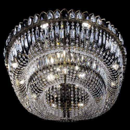 Люстра Кольцо Овал №17 под бронзу черная в Химках Гусь Хрустальный