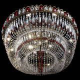 Люстра Кольцо Овал №17 под бронзу красная в Химках