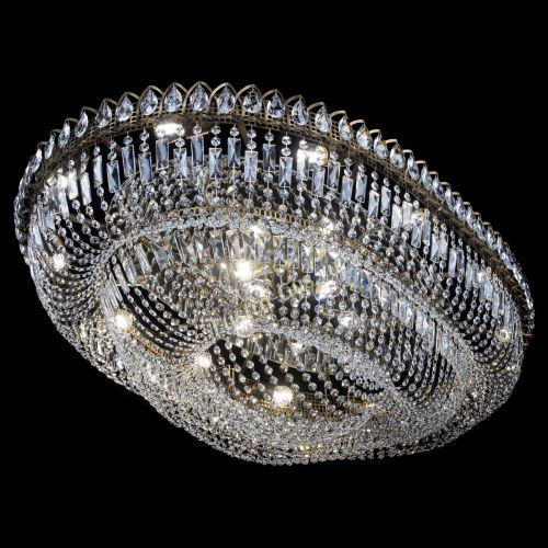 Люстра Кольцо Овал №17 под бронзу в Химках Гусь Хрустальный