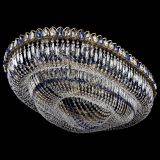 Люстра Кольцо Овал №17 под бронзу синяя в Химках