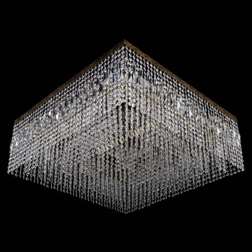 Люстра Квадрат 800 мм под бронзу в Химках Гусь Хрустальный