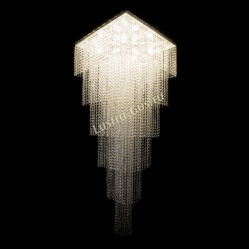 Люстра Квадрат Каскад №8 в Химках Гусь Хрустальный