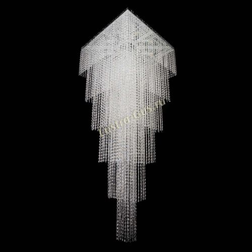 Люстра Квадрат Каскад №8 в Химках Гусь Хрустальный