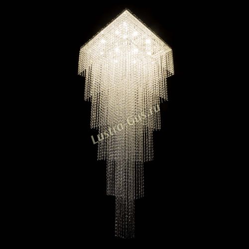 Люстра Квадрат Каскад №8 в Химках Гусь Хрустальный