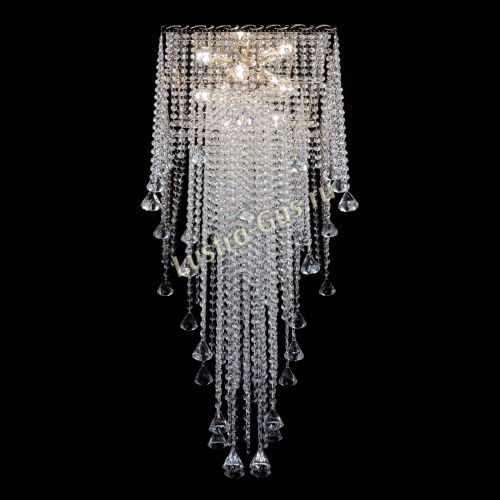 Люстра Квадрат Водопад с конусами в Химках Гусь Хрустальный