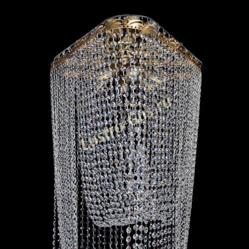 Люстра Прага каскад в Химках Гусь Хрустальный