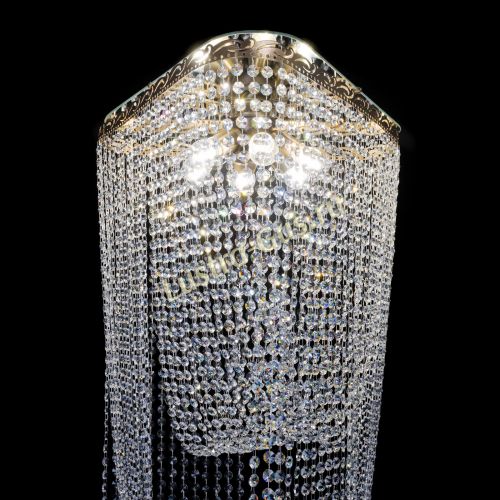 Люстра Прага каскад в Химках Гусь Хрустальный