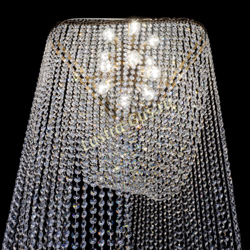 Люстра Прага каскад в Химках Гусь Хрустальный