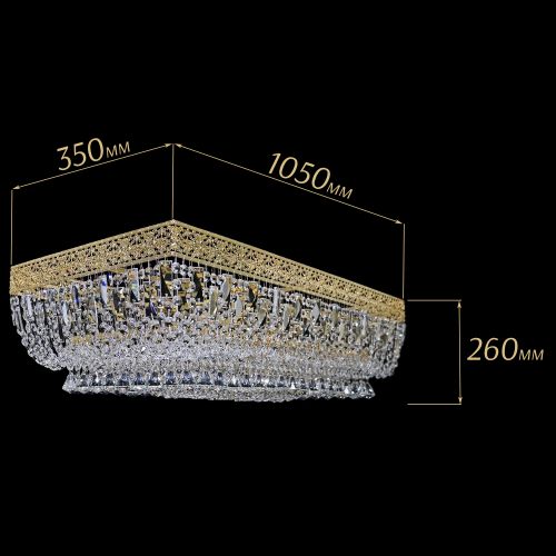 Люстра Прямоугольник Италия №8 в Химках Гусь Хрустальный