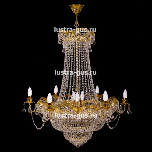 Люстра Султан золото № 18 в Химках Гусь Хрустальный