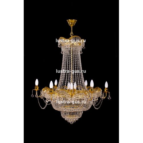 Люстра Султан золото № 18 в Химках Гусь Хрустальный
