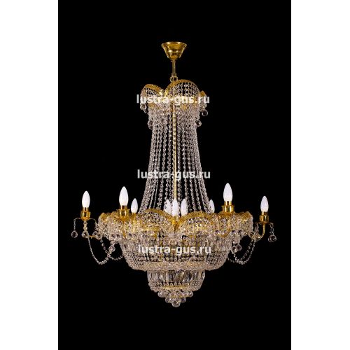 Люстра Султан золото № 18 в Химках Гусь Хрустальный