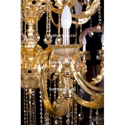 Люстра Венера золото № 30 в Химках Гусь Хрустальный