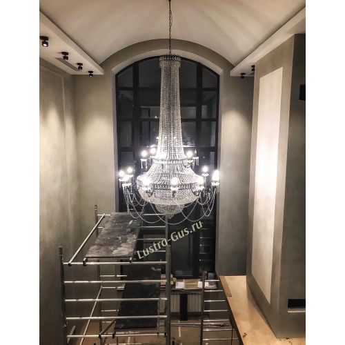 Люстра Свеча 2-х ярусная в Химках Гусь Хрустальный