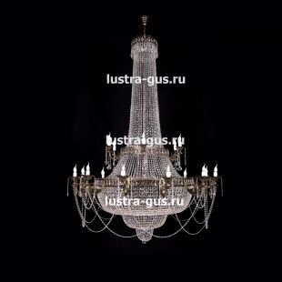 Люстра большого диаметра Свеча 2-х ярусная