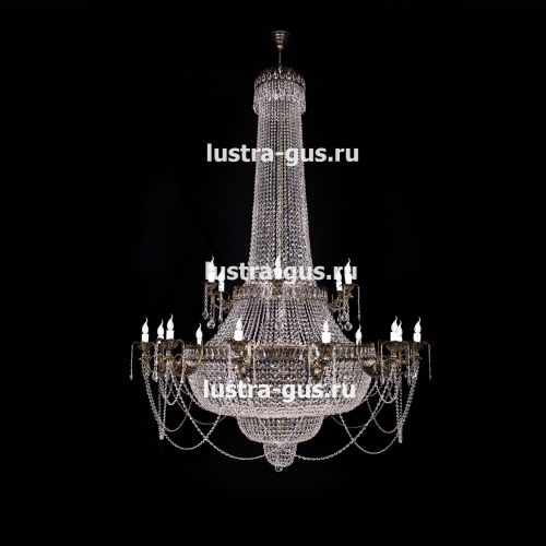 Люстра Свеча 2-х ярусная в Химках Гусь Хрустальный