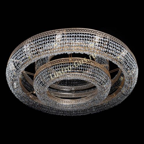 Люстра Венеция двойное кольцо №12 в Химках Гусь Хрустальный