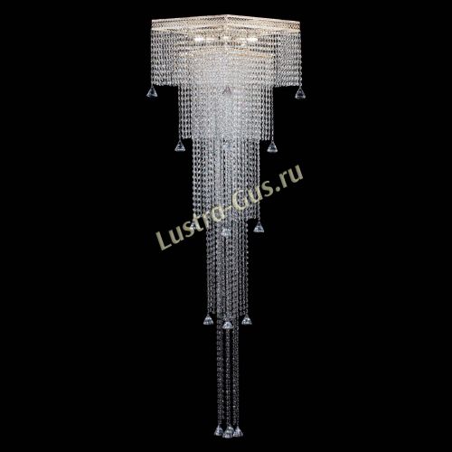 Люстра Венеция Квадрат пирамида с конусами в Химках Гусь Хрустальный