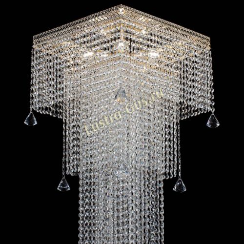 Люстра Венеция Квадрат пирамида с конусами в Химках Гусь Хрустальный